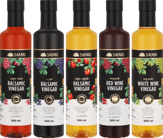 Safari Balsamic and Wine Vinegar